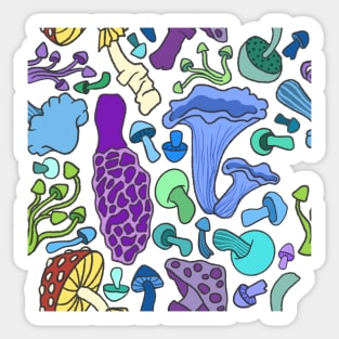 Cool Mushrooms Sticker